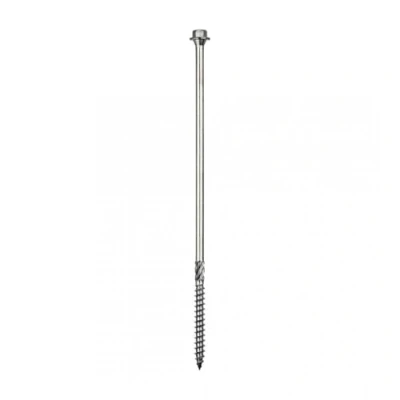 Image of TIMCO timber Screw 6.7 x 200 Silver Box of 25 Great for decking, to applications, alternative traditional coach screws, 1000 hours salt spray tested