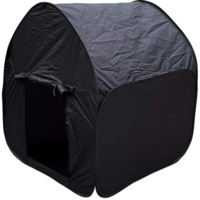 Image of Black Sensory Pop Up Tent for Den Making with Carry Case 105cm
