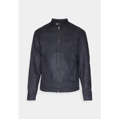 Image of Jack &amp; Jones Jjedylan Clean Jacket Faux leather jacket, Men&#039;s, Size: XXL, Jet black