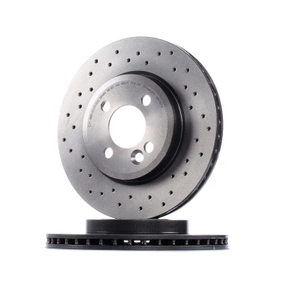 Image of 34116774985, 34116858651 Brake disc BREMBO XTRA LINE 09.A761.1X 280mm 22mm 4 perforated/vented Coated High carbon MINI: Hatchback, Clubman