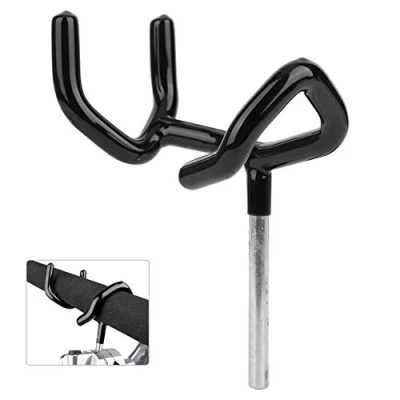 Image of Microphone Boompole Support Holder, Metal Audio Boom Pole Stnad with Protective Sleeve