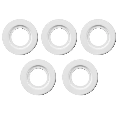 Image of 5 Pieces Metal Lamp Shade Reducer Ring for ES/E27 to BC/B22 Plate Light Fitting Lampshade Washer Adaptor Converter (White)