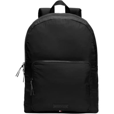 Image of Tommy Hilfiger Men TH MONOTYPE DOME BACKPACK, Black, One Size