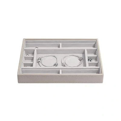 Image of Stackers Taupe Classic Medium Jewellery Box 2 Padded Charm Layer