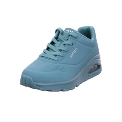 Image of Skechers Sport UNO Trainers, Women&#039;s, Size: 7, Teal durabuck Pu