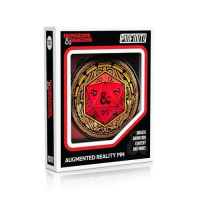 Image of Pinfinity PFDD003 Dungeons &amp; Dragons Ornate D20 Augmented Reality pin