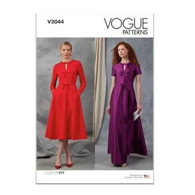 Image of Vogue Patterns Paper Pattern V2044Y5 Misses&#039; Dress with Sleeve and Length Variations Y5 (18 20 22 24 26)