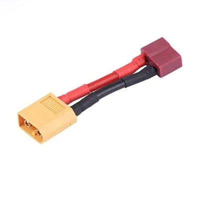 Image of RC T plug Female to XT60 Male Connector Wire, Deans Style Adapter Cable Wire for Battery ESC Charger