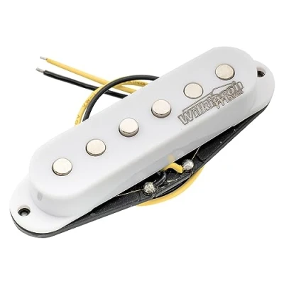 Image of Wilkinson LOW GAUSS Vintage Tone Ceramic Single Coil Pickup for Strat Style Guitar Bridge, White