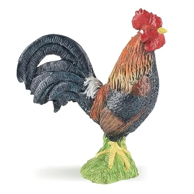 Image of PAPO FARMYARD FRIENDS Figurine, Animal Print, 51046 Gallic Rooster, Multicolour