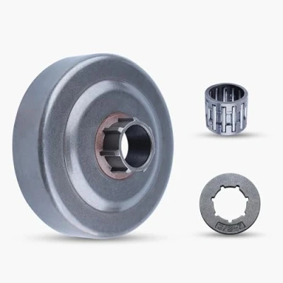 Image of Haishine Chain Clutch Drive Drum 3/8&quot; 7T Sprocket Rim for Husqvarna 55 Rancher EU1 51 262XP 254 154 EPA Chainsaw Needle Bearing 503453902