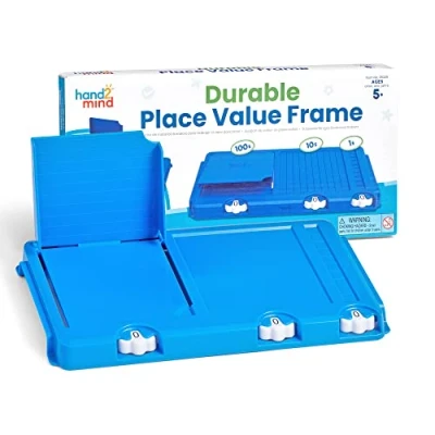 Image of Learning Resources Durable Place Value Frame, Base Ten Frames Blocks, Maths Manipulatives, 10, Plastic Blocks Classroom Supplies, Ages 5+