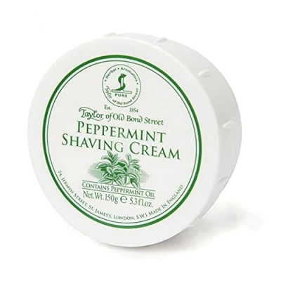 Image of Taylor of Old Bond Street Peppermint Shaving Cream Bowl 150 g