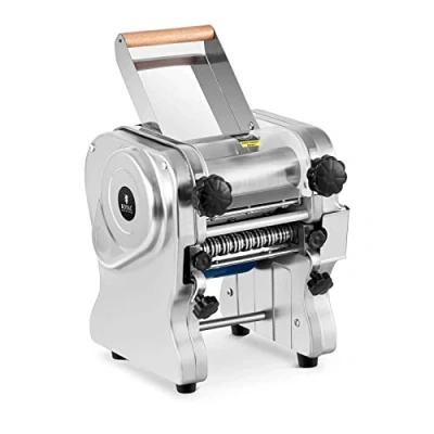 Image of Royal Catering Pasta Machine Noodle Maker Electric 16cm Wide 1 14mm Thick 550W RC EPM160 (Stainless Steel, 230V, Max. Dough Width 16cm, 3mm/9mm)
