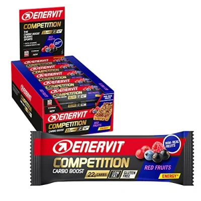 Image of Enervit Competition Energy Bar (Red Fruits, Box of 25 Bars)