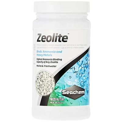 Image of Seachem Zeolite Marine &amp; Freshwater Binding Agent Ammonia and Heavy Metals 250 mL,Grey