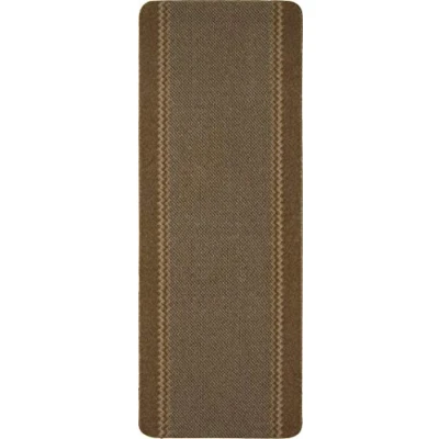 Image of eXtreme HARDWEARING MACHINE WASHABLE KITCHEN UTILITY HALL LONG RUNNER DOOR MAT RUG SEVERAL COLOURS &amp; SIZES (Brown, 180 x 67cm Runner)