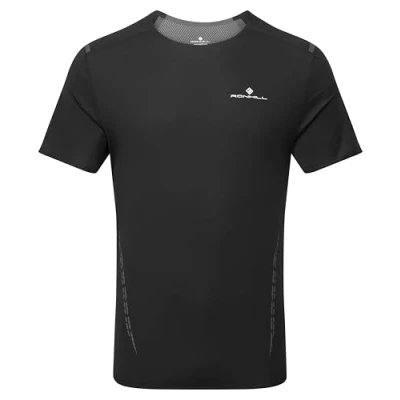 Image of Ronhill Running, Men&#039;s Tech Race S/S Tee, Black/Artemis, XL