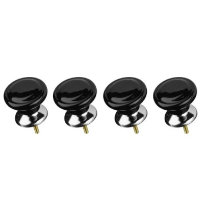 Image of Premier Housewares Classic Design Drawer Knobs Black, Set of 4