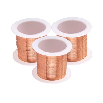 Image of SKYPRO 3 Spool Coils Magnet Wire Enameled Copper Winding Natural Temperature Rating Widely Used for Transformers Inductors 0.1mmx50m