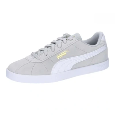 Image of PUMA Unisex Club II Sneaker, Glacial Gray White Gold, 6 UK
