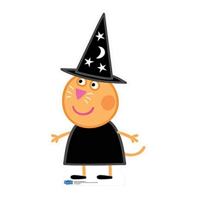 Image of Offical Star Cutouts Candy Cat (Peppa Pig Party Halloween) Cardboard Cutout 94cm Tall