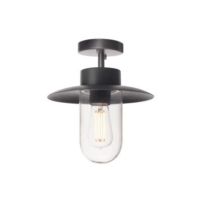 Image of SLV MOLAT/Illumination for Walls, Paths, entrances, LED, Surface Mounted Outdoor Light, Garden lamp, Ceiling spot / E27 IP44 60W Anthracite, Aluminium, 60 W