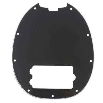 Image of Musiclily 9 Hole Bass Pickguard for Musicman Stingray Bass,3Ply Black