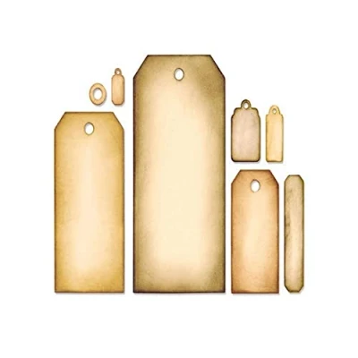 Image of Sizzix Framelits Die Set Tag Collection, of 8