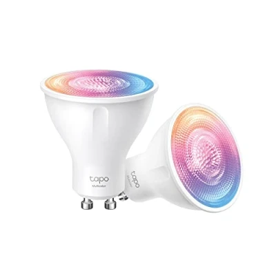 Image of TP Link Tapo L630 (2 Pack) GU10 Smart LED WiFi Bulb, RGBW Multicolor, 16 Million Colors, Amazon Alexa, 350 Lumens, 3.7W, Energy Saving, Pack of 2