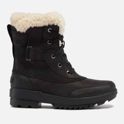 Image of Sorel Torino Winter boots, Women&#039;s, Size: 3, Black/sea salt Leather and textile
