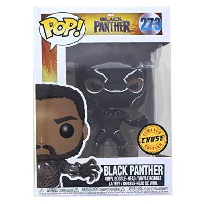 Image of Funko Pop! Marvel: Black Panther Masked Limited Edition CHASE variant Vinyl Figure (Bundled with Pop BOX PROTECTOR CASE)