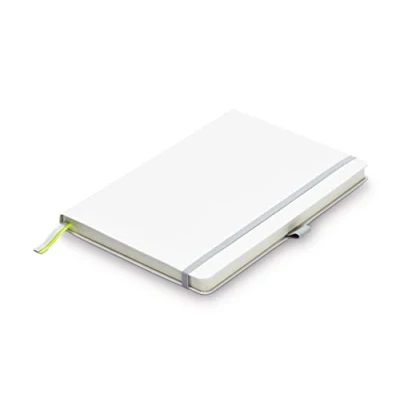 Image of Lamy Paper Softcover A5 Notebook 810 Format DIN (145 x 210 mm) in White with Ruling, 192 Pages and Elastic Closure Strap