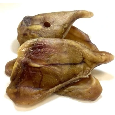 Image of Premium Quality Large Pigs Ears (Pack of 10) Natural Dog Treats Chews