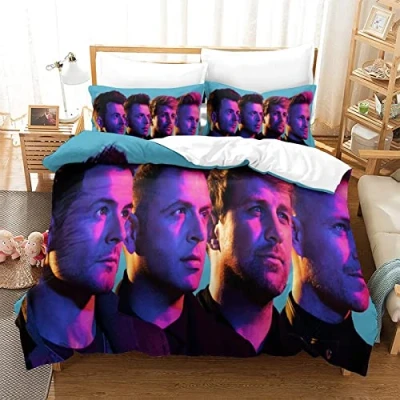 Image of Westlife Band Kids Duvet Cover Set 3D Printed Bedding With Pillowcase For Teen Soft Children Quilt Zipper Closure Microfiber 3Pcs Single（135x200cm）