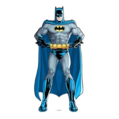 Image of Star CUTOUTS SC1954 DC Cardboard Cutout Perfect for Birthdays, Gifts, Parties &amp; Fans Height 92cm, Batman Mini