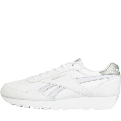 Image of Reebok Women&#039;s Rewind Run Trainer, White Lucid Lilac Silver Met, 2.5 UK
