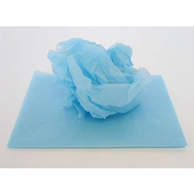 Image of Tissue Paper 48 Sheets Roll Floristry &amp; Crafts (Light Blue)