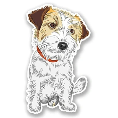 Image of 2 x 10cm West Highland Terrier Dog Sticker Car Bike Laptop Westie #5473 (6cm Wide Tall)