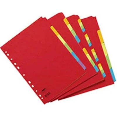 Image of Concord A4 Assorted 6 Part Bright Divider, Pack of 1