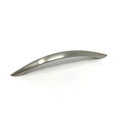 Image of 128mm Brushed Nickel Flat Bow Handle for Kitchen Cabinets Bedroom Bathroom Furniture 3 Sizes