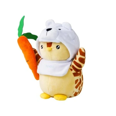 Image of BANDAI Pudgy Penguins Plush Buddy with Carrot Toy From World 20cm Carrow Soft Super And Cuddly Toys For Fans Of Cute Things