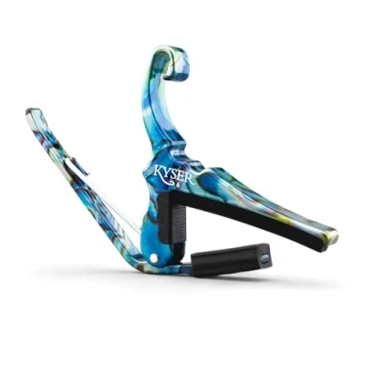 Image of Kyser Quick Change Capo for 6 string acoustic guitars (Abalone)