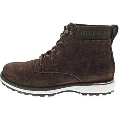 Image of Tommy Hilfiger Men’s Corporate Outdoor Suede Boots, Brown (Cocoa), 11