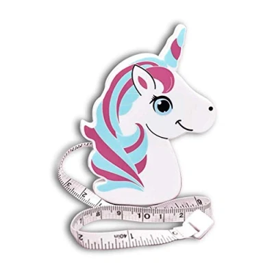 Image of Groves Retractable Unicorn Tape Measure (Pink)