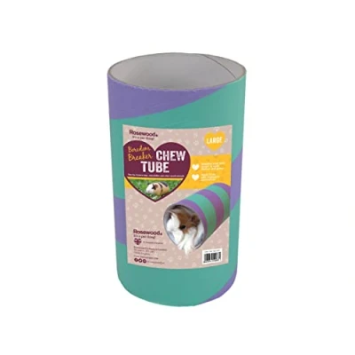 Image of Rosewood Small Animal Activity Toy Rabbit Tube Boredom Breaker, Giant,purple/red