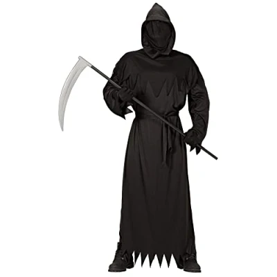 Image of W WIDMANN MILANO Party Fashion Grim Reaper Costume for Men, Halloween, Horror, Carnival, Theme Parties