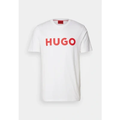Image of HUGO Dulivio Print Tshirt, Men&#039;s, Size: Large, White