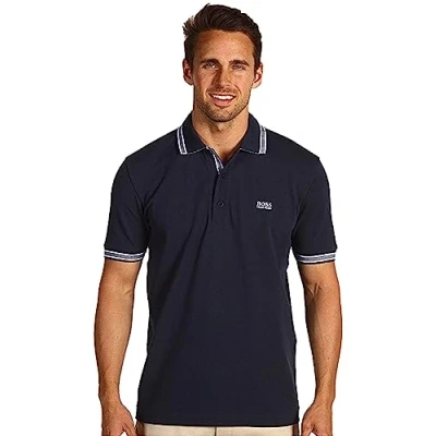 Image of BOSS Men&#039;s Paddy Polo Shirt, Navy, S