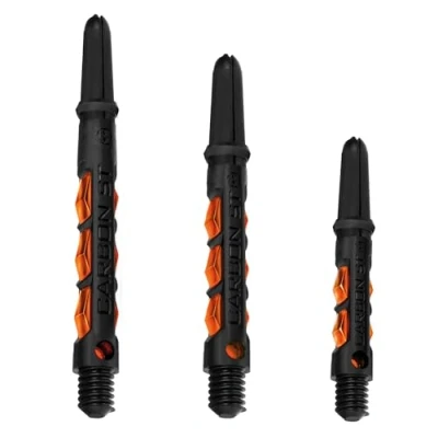Image of Harrows Dart Shafts Carbon ST Stems with Pyramid Rings, Short, Orange